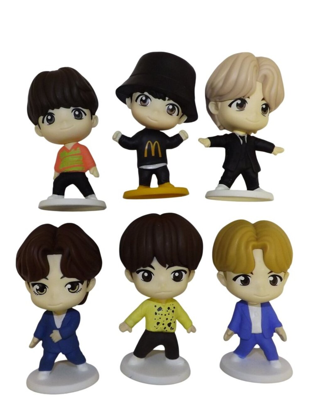 Set Of 6 Miniature McDonald's BTS TinyTAN Happy Meal figures